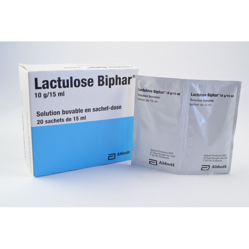 LACTULOSE BIPHAR 10G/15ML Solution buvable Boite de 20 sachets
