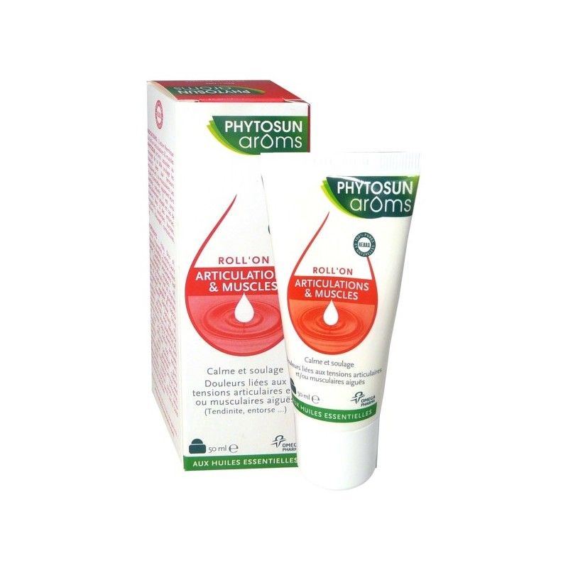PHYTOSUN AROMS Roll'on Articulations et muscles Tube de 50 ml  NotrePharma
