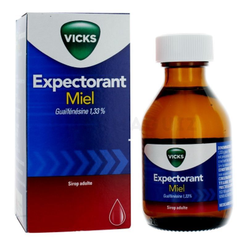 VICKS Expectorant Miel Sirop Adulte Flacon de 120 ml