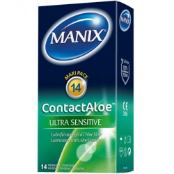 MANIX ContactALOE Ultra sensitive Boite de 14 preservatifs