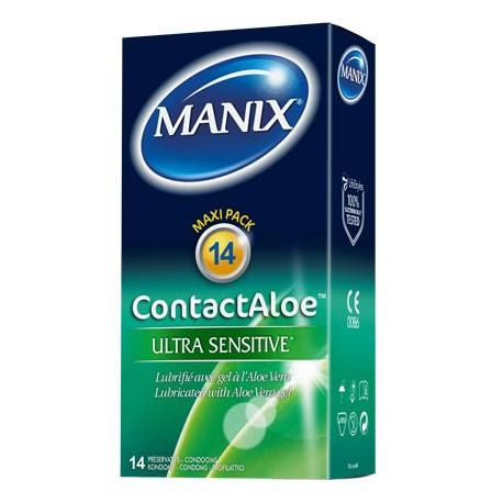 MANIX ContactALOE Ultra sensitive Boite de 14 preservatifs