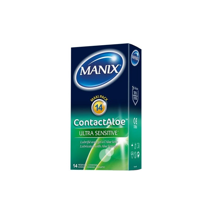MANIX ContactALOE Ultra sensitive Boite de 14 preservatifs