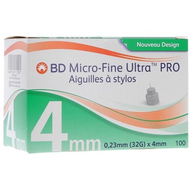 BD MCRO-FINE ULTRA Aiguilles à stylos 4mm Boite de 100