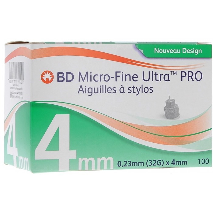 BD MCRO-FINE ULTRA Aiguilles à stylos 4mm Boite de 100