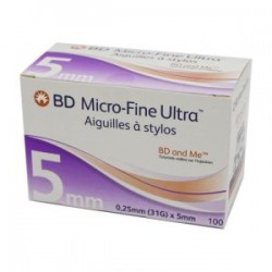 BD MCRO-FINE ULTRA Aiguilles à stylos 5 mm Boite de 100 BD MCRO-FINE ULTRA Aiguilles à stylos 5 mm Boite de 100