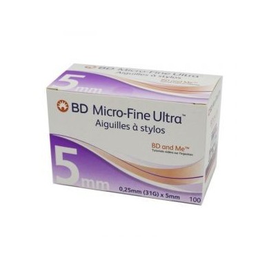 BD MCRO-FINE ULTRA Aiguilles à stylos 5 mm Boite de 100