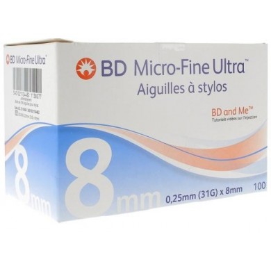 BD MCRO-FINE ULTRA Aiguilles à stylos 8mm Boite de 100