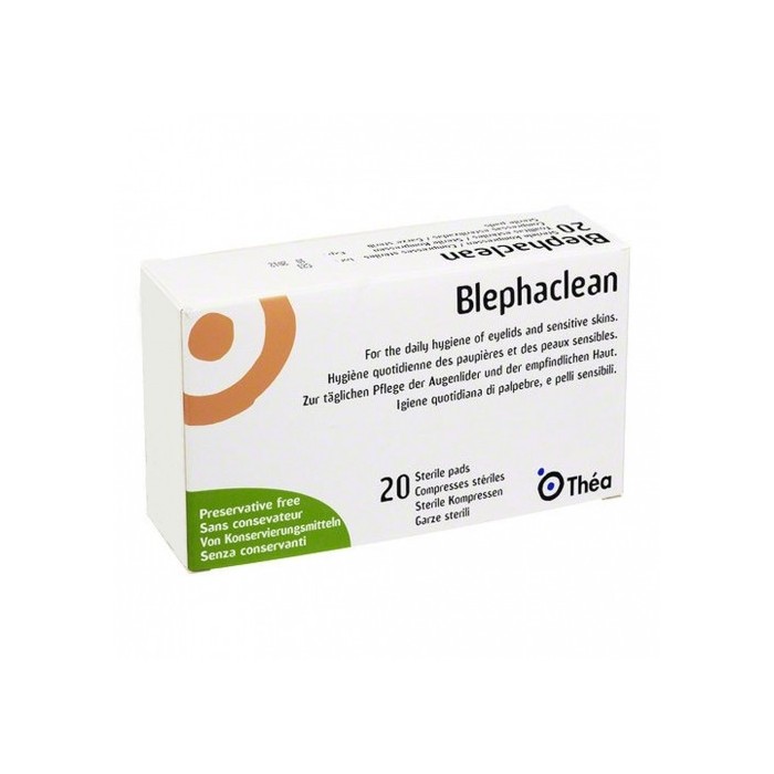 BLEPHACLEAN Hygiène des paupières Boite de 20 lingettes stériles