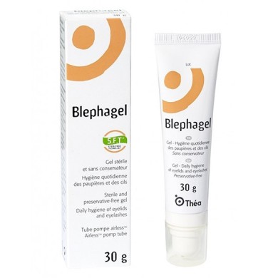 BLEPHAGEL Gel stérile pour l'hygiène paupières et cils Tube de 30 grammes BLEPHAGEL Gel stérile pour l'hygiène paupières et cils Tube de 30 grammes
