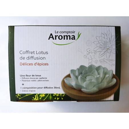 le comptoir aroma coffret lotus de diffusion Délices d'épices