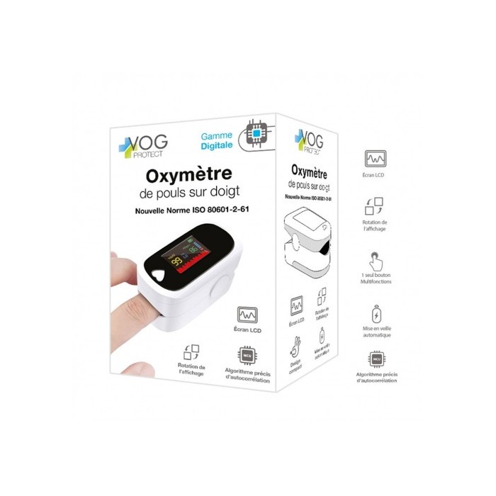 VOG PROTECT oxymètre de pouls sur doigts VOG PROTECT oxymètre de pouls sur doigts
