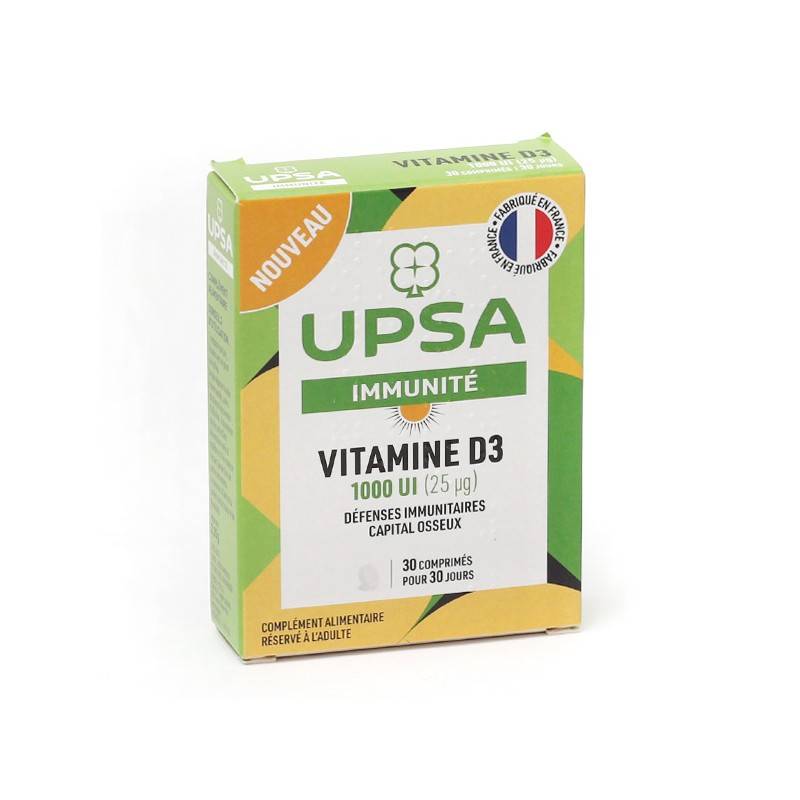 UPSA IMMUNITE Vitamine D3 Boite de 30 comprimés