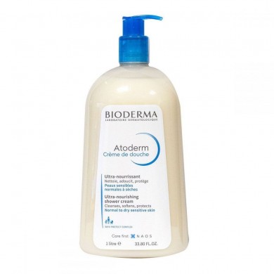 BIODERMA ATODERM Crème de douche Flacon pompe de 1 litre BIODERMA ATODERM Crème de douche Flacon pompe de 1 litre