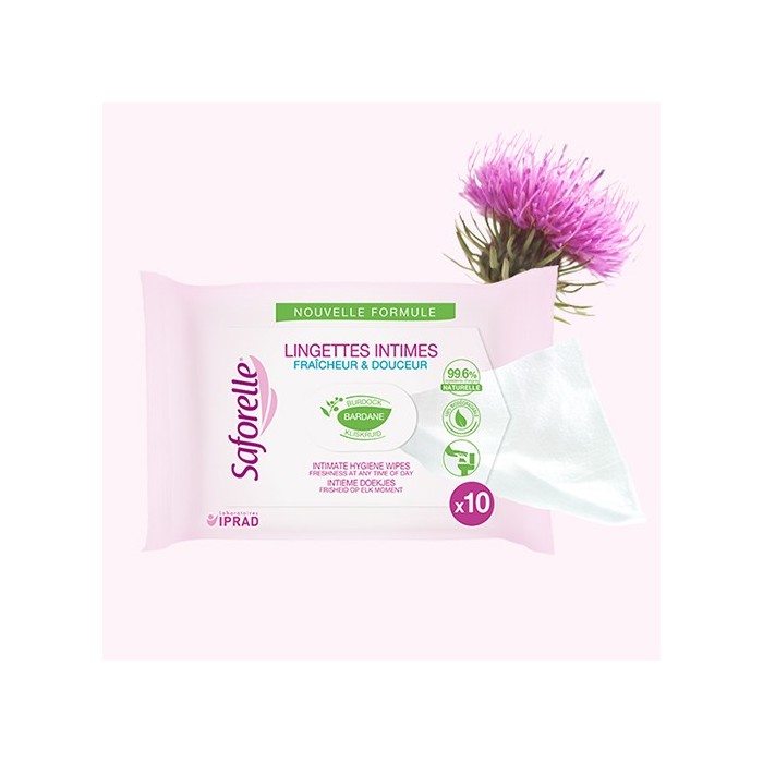 SAFORELLE Lingettes intimes Sachet de 10 SAFORELLE Lingettes intimes Sachet de 10