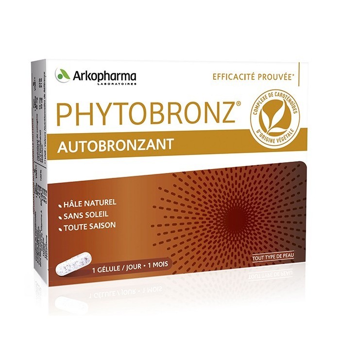 ARKOPHARMA PHYTOBRONZ Autobronzant Boite de 30 gélules ARKOPHARMA PHYTOBRONZ Autobronzant Boite de 30 gélules