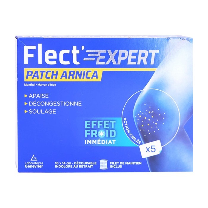 FLECT'EXPETT Patch à l'ARNICA Boite de 5 FLECT'EXPETT Patch à l'ARNICA Boite de 5