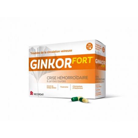 GINKOR Fort Trouble de la circulation veineuses Boite de 30 comprimés