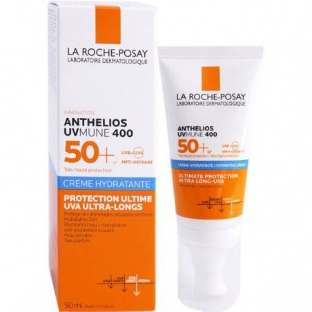 La roche posay ANTHELIOS UVMUNE 400 CRÈME SOLAIRE 50+ SANS PARFUM Tube de 50 ml