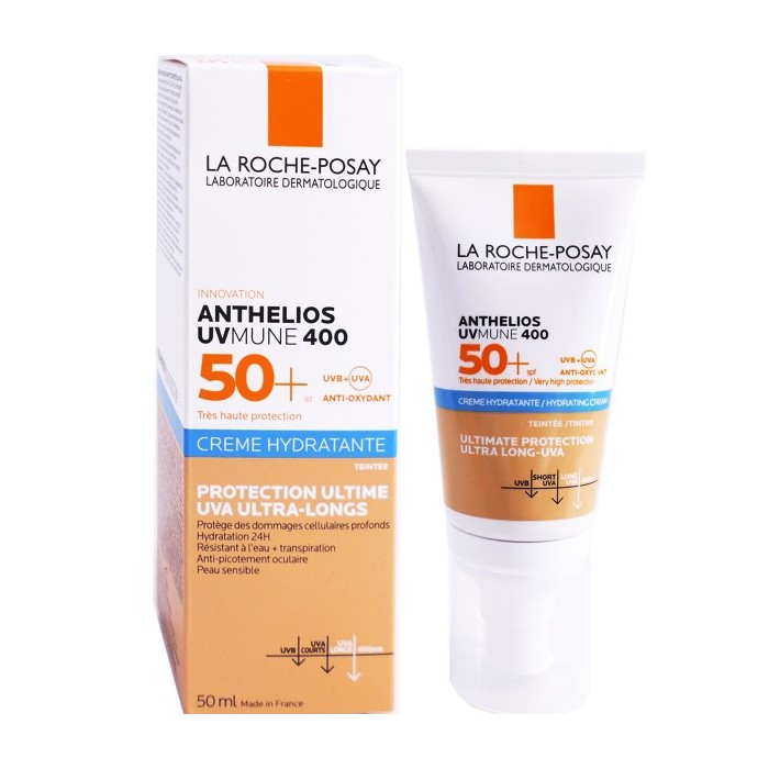 la roche posay ANTHELIOS UVMUNE 400 CRÈME SOLAIRE TEINTÉE SPF50+ tube de 50 ml