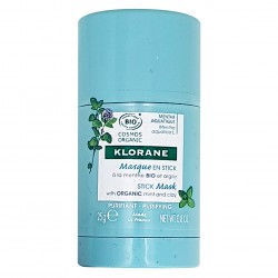 KLORANE Masque en stick à la Menthe aquatique BIO Tube de 25 grammes