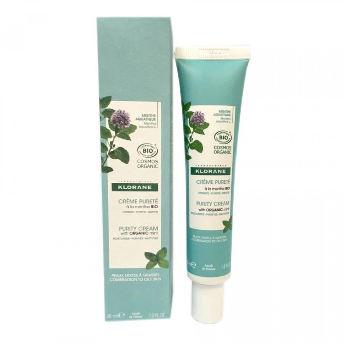 KLORANE Crème pureté à la Menthe aquatique BIO Tube de 40 ml