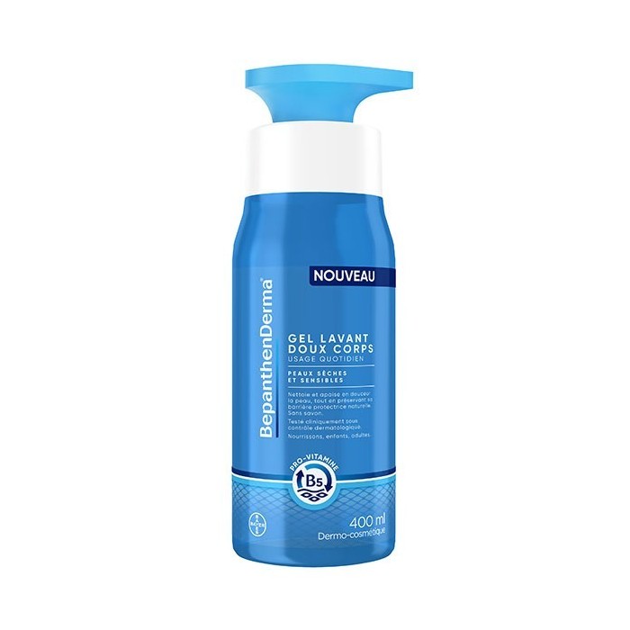 BepanthenDerma Gel Lavant Doux Corps Flacon pompe de 400 ml BepanthenDerma Gel Lavant Doux Corps Flacon pompe de 400 ml