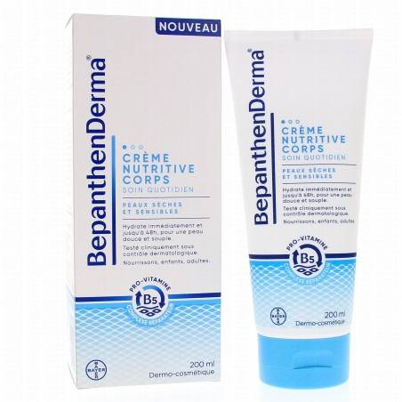 BepanthenDerma Crème Nutritive Corps Tube de 200 ml