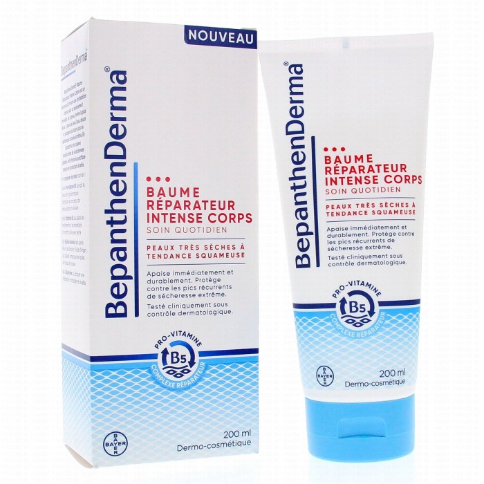 BepanthenDerma Baume Réparateur Intense Corps Tube de 200 ml