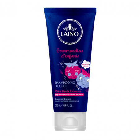 LAINO SHAMPOOING DOUCHE enfants À LA MÛRE BIO DE PROVENCE Tube de 200 ml
