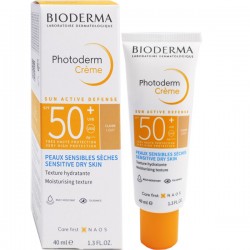BIODERMA PHOTODERM CREME SPF50+ 40ML TEINTE CLAIRE Tube de 40 ml BIODERMA PHOTODERM CREME SPF50+ 40ML TEINTE CLAIRE Tube de 40 ml