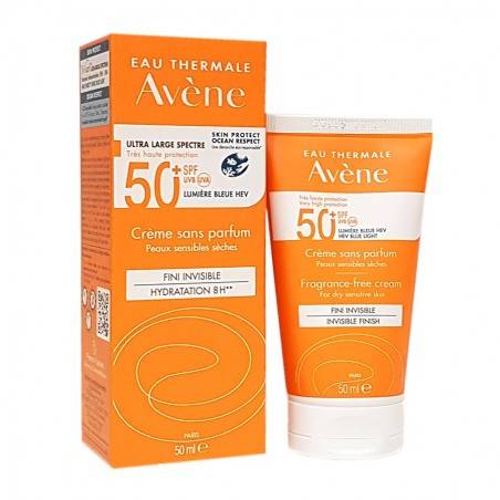 AVENE SOLAIRE Crème sans parfum SPF 50 + Tube de 50 ml