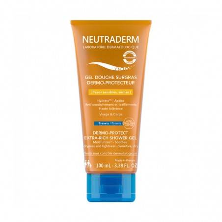 NEUTRADERM Gel douche Surgras dermo-protecteur Tube de 100 ml