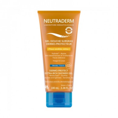 NEUTRADERM Gel douche Surgras dermo-protecteur Tube de 100 ml NEUTRADERM Gel douche Surgras dermo-protecteur Tube de 100 ml