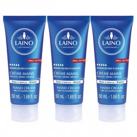 LAINO Crème mains Karité Pro intense Lot de 3 Tubes de 50ml