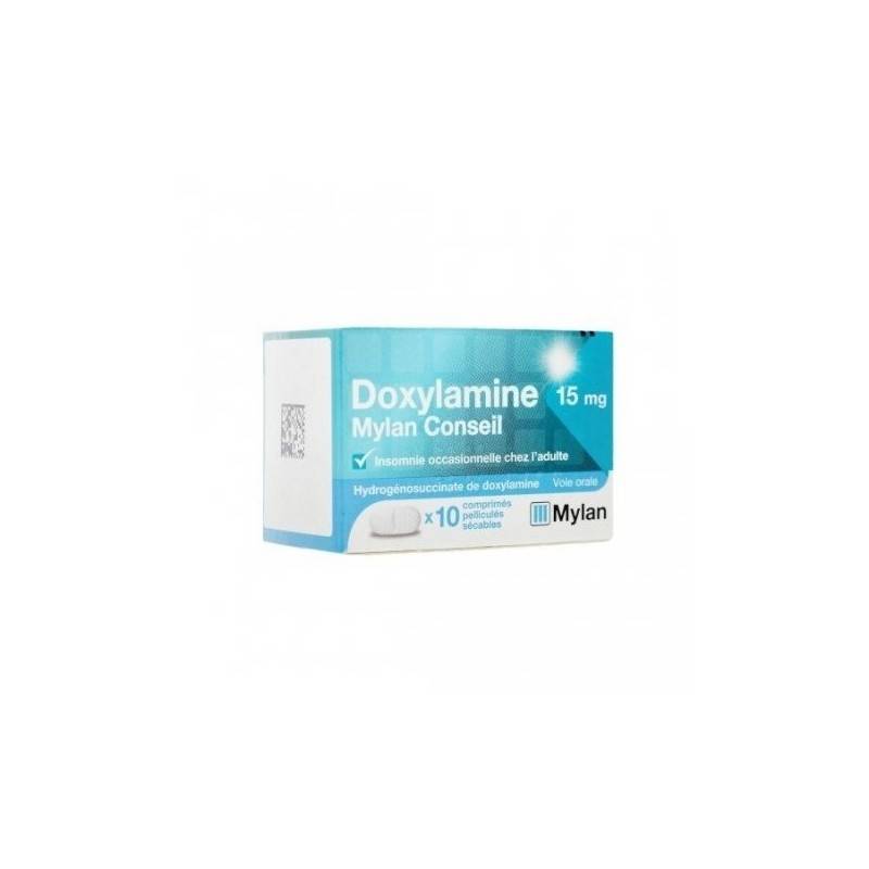 DOXYLAMINE 15 mg mylan Conseils Boite de 10 comprimés