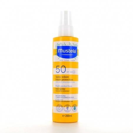 MUSTELA SOLAIRE Spray haute protection SPF 50+ Flacon de 200 ml