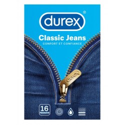 Durex Classic Jeans Boite de 16 Préservatifs