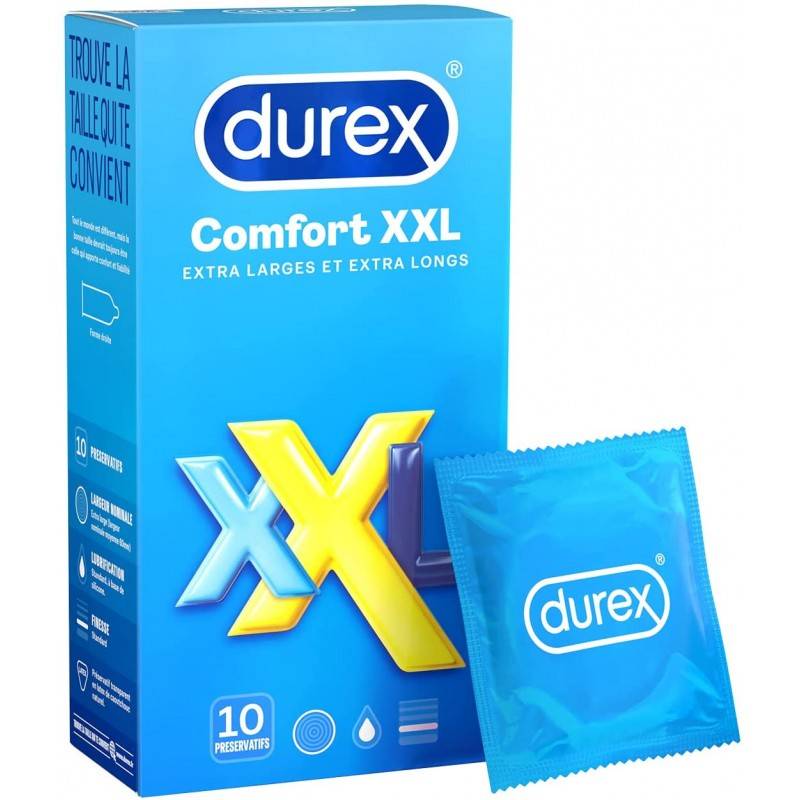 Durex Comfort XXL Boite de 10 préservatifs