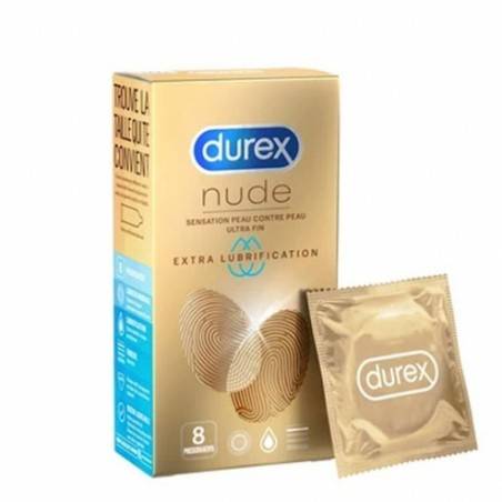 DUREX NUDE Extra lubrifié boite de 8 preservatifs