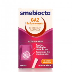 Smebiocta Gaz & Ballonnements Boite de 12 sticks