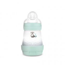 MAM Biberon Anti-Colique - 160ml - 0 à 6 mois - Tétine Débit 1 - bleue, aqua MAM Biberon Anti-Colique - 160ml - 0 à 6 mois - Tétine Débit 1 - bleue, aqua