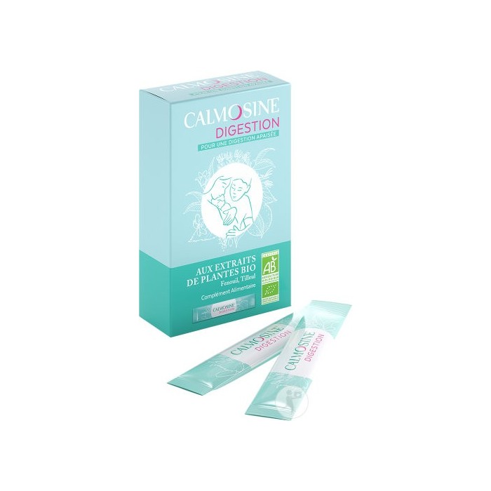 CALMOSINE Digestion Boisson apaisante aux extraits de plantes BIO Boite de 12 dosettes