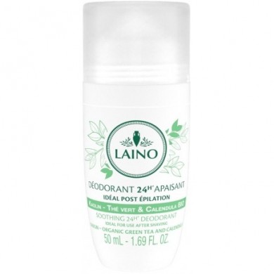 LAINO PLAISIRS PARFUME Déodorant minéral parfum Thé vert - Calendula bille de 50ml