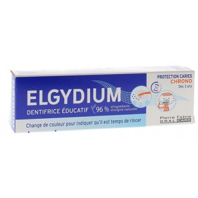 Elgydium Dentifrice éducatif chrono enfants fdès 3 ans Tube de 50ml Elgydium Dentifrice éducatif chrono enfants fdès 3 ans Tube de 50ml