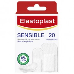 ELASTOPLAST SENSIBLE Pansements haute tolérance cutané Boite de 20