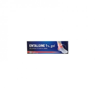 Entalgine 1% gel pour entorses, contusion Tube de 50 g Entalgine 1% gel pour entorses, contusion Tube de 50 g