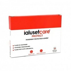Ialuset Care Protect Pansement protecteur adhésif Boite de 5 pansement 4cm x 4 cm