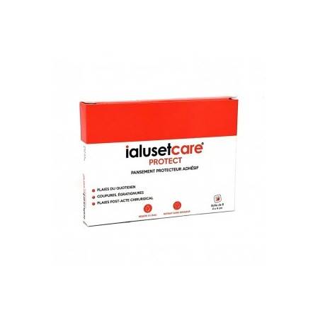Ialuset Care Protect Pansement protecteur adhésif Boite de 5 pansement 4cm x 4 cm