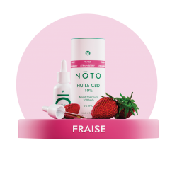 NOTO HUILE DE CBD 10% SAVEUR FRAISE  FLACON DE 10ML