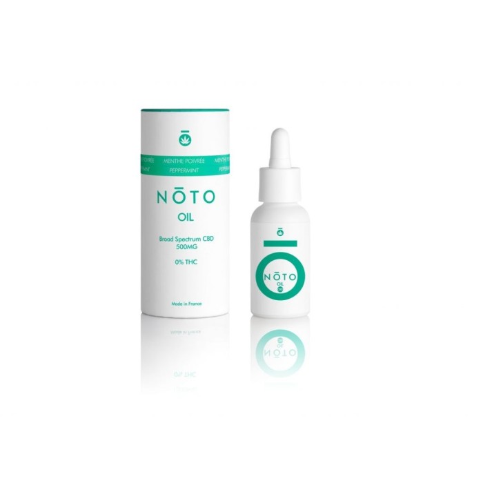 NOTO HUILE DE CBD 5% SAVEUR MENTHE POIVRÉE FLACON DE 10ML